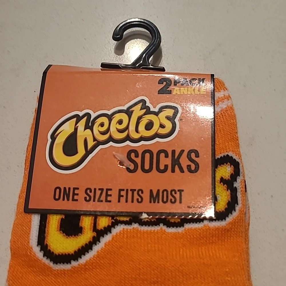 New! 2 Pack Cheetos Ankle Socks